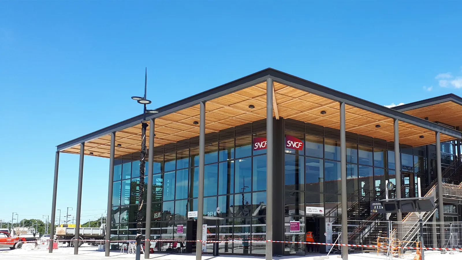 Auray, le nouveau bâtiment de la gare est ouvert