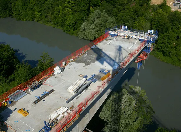 Construction du Pont de l’Izeron