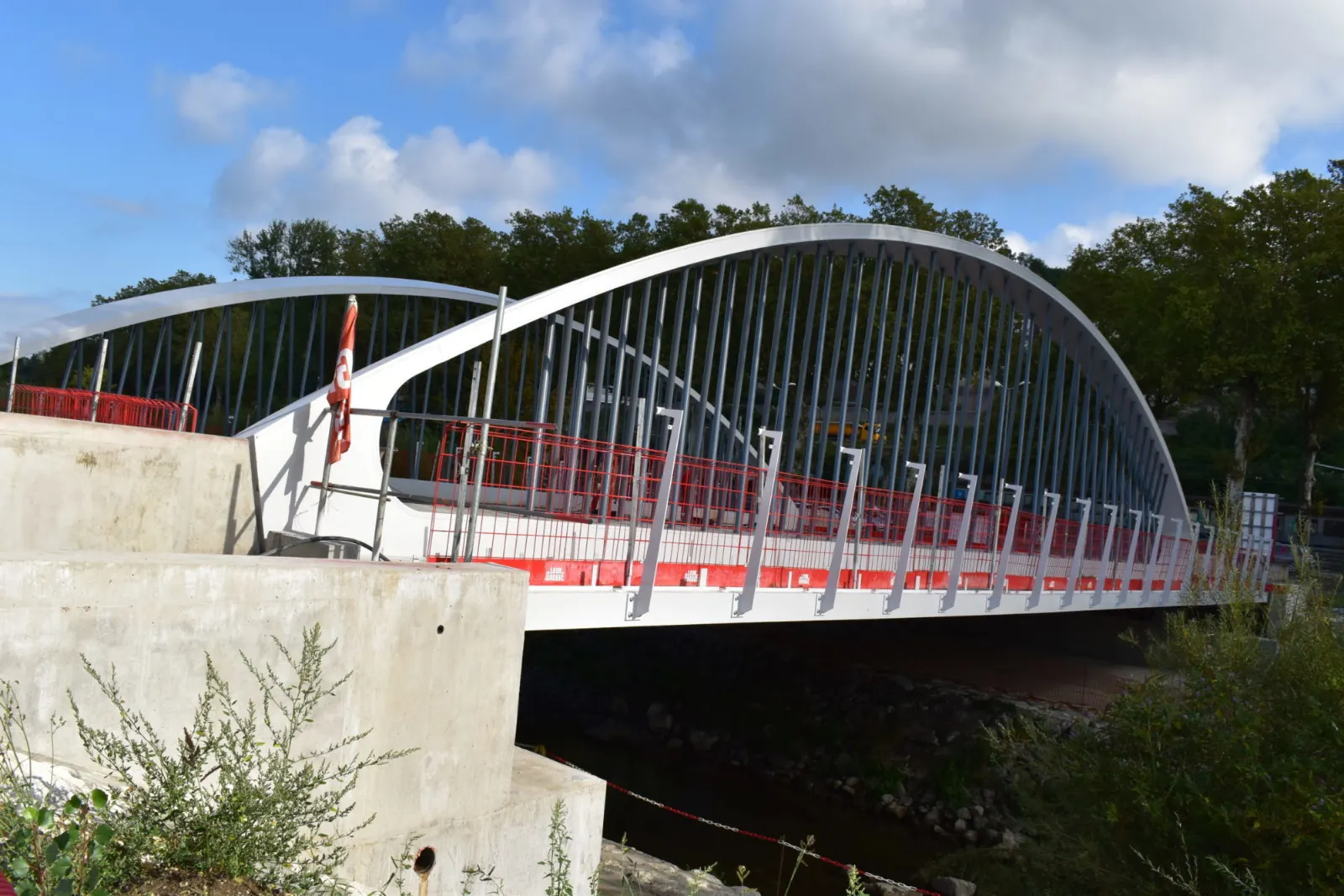 Construction du pont de la Boisse