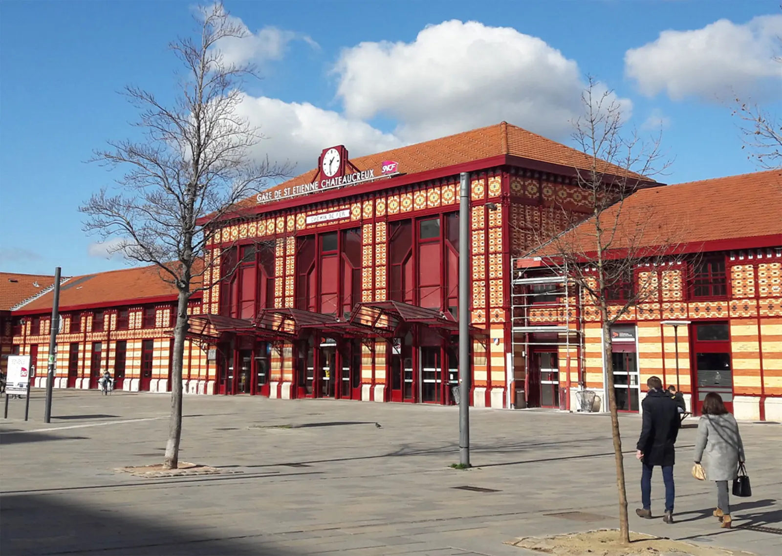 Rénovation des façades gare de Saint-Etienne