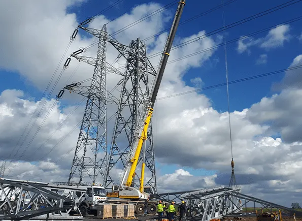 Reseau transports Construction Pylone