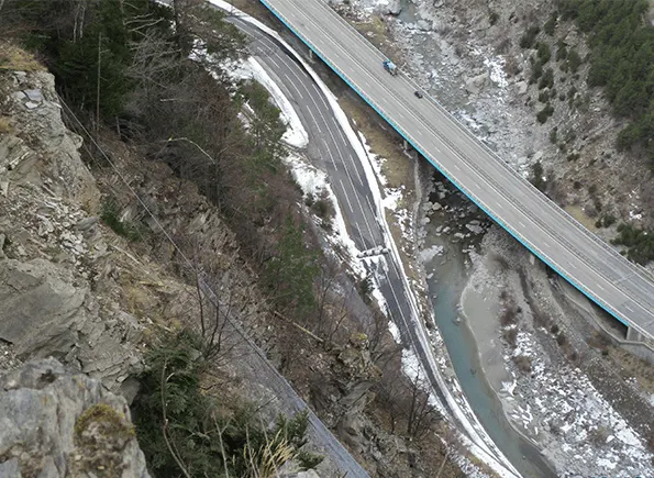 Sécurisation Falaise de la Praz à MODANE